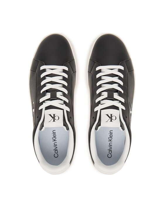 Calvin Klein Sneakersy Calvin Klein 3 Cupsole Derby Pu Smo HM0HM02458 Czarny