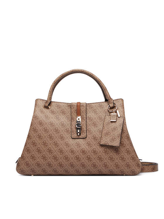 Guess Τσάντα Guess Yvonne Logo HWSG23 78220 Ανοιχτό καφέ