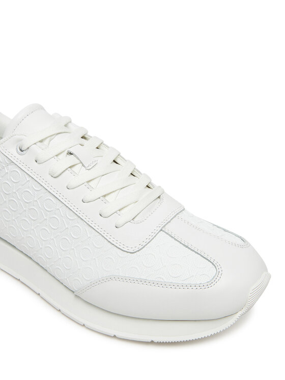 Calvin Klein Sneakersy Calvin Klein Low Prof Runn Laceup Mono HM0HM01896 Biały