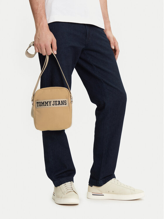 Tommy Jeans Мъжка чантичка Tommy Jeans Retro Cool Reporter AM0AM13277 Бежов