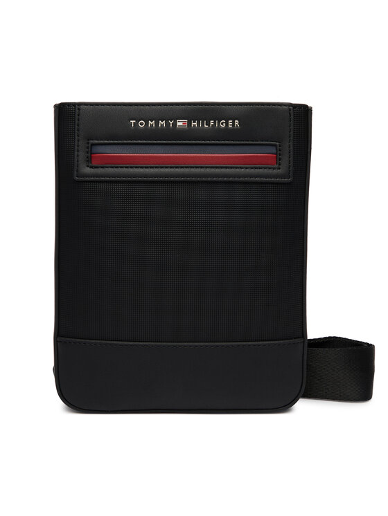 Tommy Hilfiger Maža rankinė Tommy Hilfiger Th Foundation Mini Crossover AM0AM14157 Juoda
