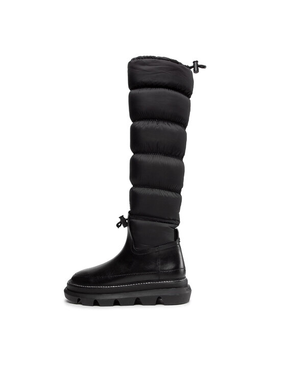 Tory Burch Ботуши Tory Burch Sleeping Bag Tall Boot 142046 Черен