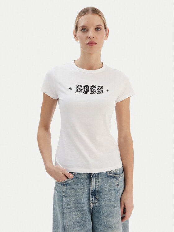 BOSS BOSS Футболка Endora 50545287 Білий Regular Fit