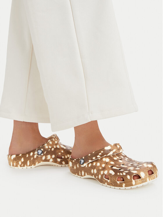 Crocs Šľapky Crocs Classic Pop Animal Clogs 214153 Hnedá