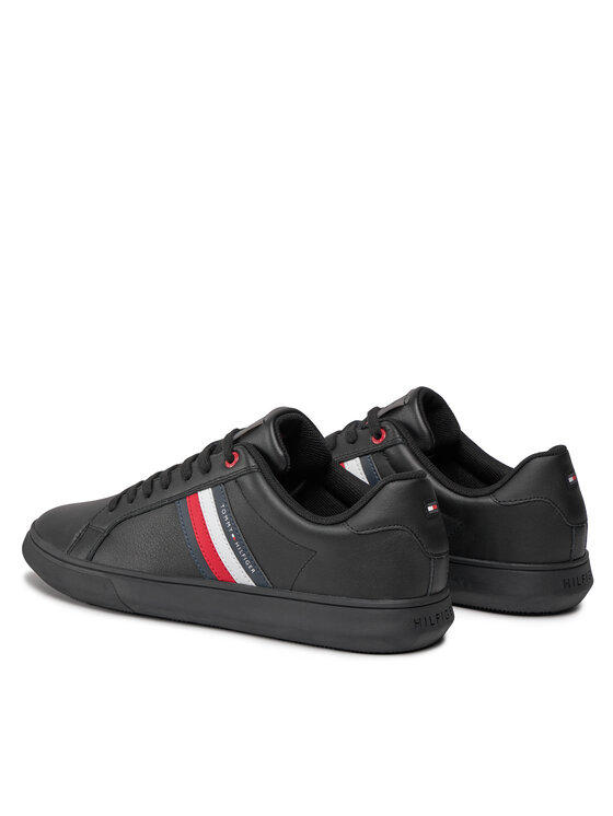 Tommy Hilfiger Snīkeri Tommy Hilfiger Essential Leather Cupsole FM0FM04921 Melns