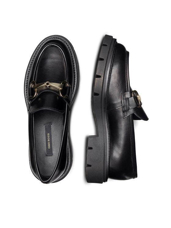 GINO ROSSI Loafers Gino Rossi GRACE-I23-26370PE Čierna