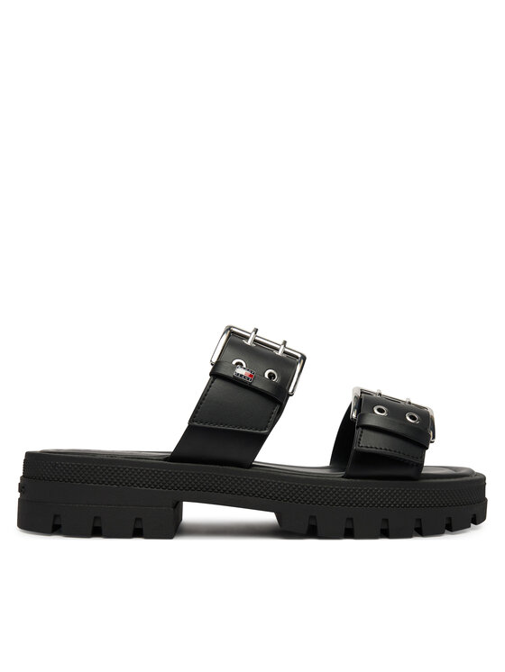 Tommy Jeans Nazouváky Tommy Jeans Tjw Buckle Straps Sandal EN0EN02966 Černá