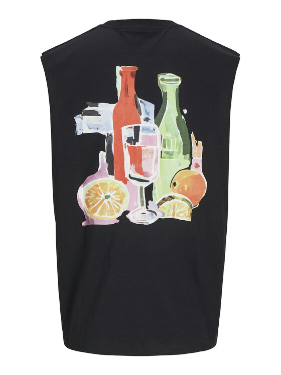 Jack & Jones Jack & Jones Tank top Varenna 12273524 Crna Oversize
