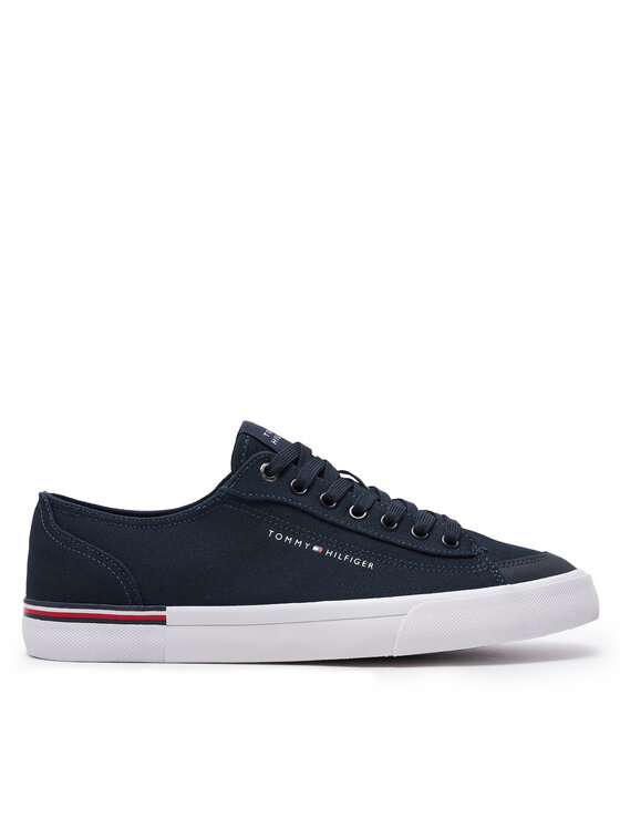 Tommy Hilfiger Tenisky Tommy Hilfiger Corporate Vulc Canvas FM0FM04954 Tmavomodrá