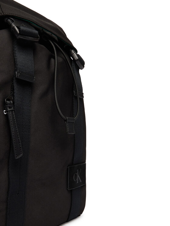 Calvin Klein Nahrbtnik Calvin Klein Canvas Mix Backpack LV04D3364G Črna