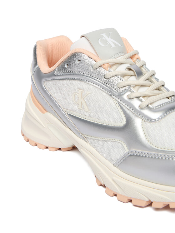 Calvin Klein Superge Calvin Klein Hike Runner Lace Up Mesh Mix Met YW0YW02063 Pisana