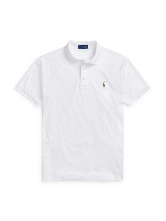 Polo Ralph Lauren Polo Ralph Lauren Поло 710713130003 Білий Custom Slim Fit