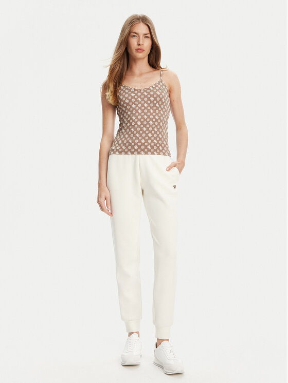 Guess Guess Топ V5YP11 MC03W Коричневий Slim Fit