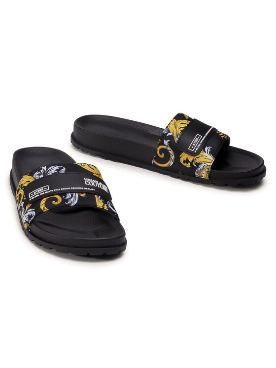 Versace Jeans Couture Klapki Versace Jeans Couture E0YZASQ4 Czarny