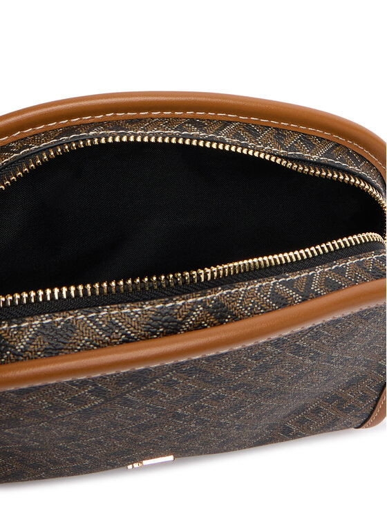 Tommy Hilfiger Kosmetický kufřík Tommy Hilfiger Th Icon Washbag Mono Print AW0AW18927 Černá