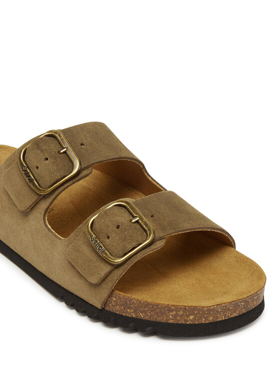 Scholl Чехли Scholl Josephine F32165 Каки