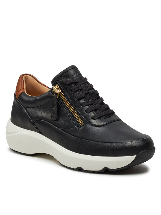Clarks Снікерcи Clarks Tivoli Zip 26176648 Чорний