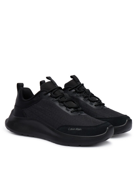 Calvin Klein Αθλητικά Calvin Klein Light Eva Runn Laceup Aop HW0HW03292 Μαύρο