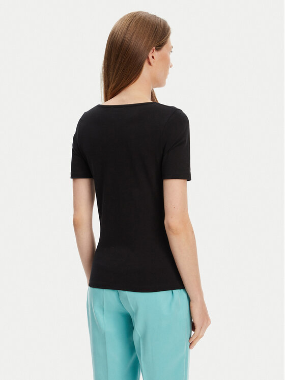 United Colors Of Benetton United Colors Of Benetton Футболка 3FJHD401P Чорний Slim Fit