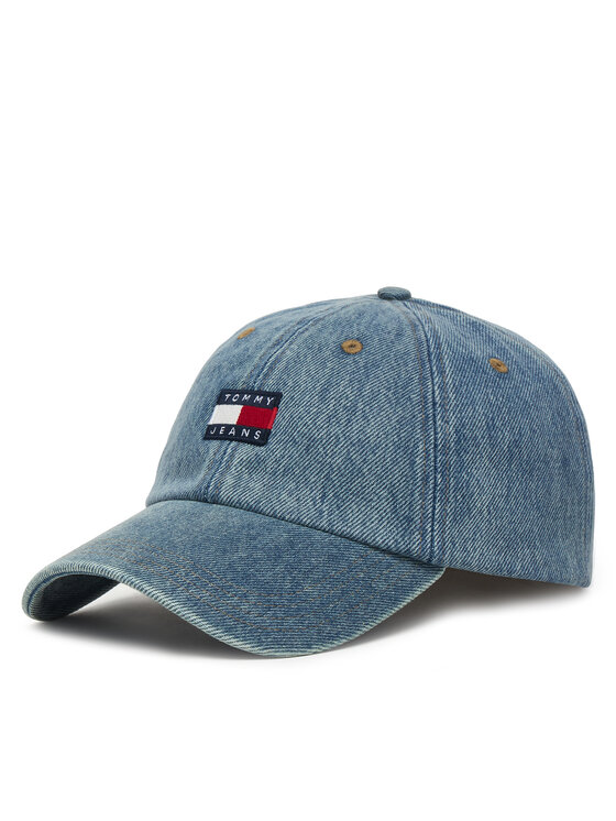 Tommy Jeans Șapcă Tommy Jeans Tjw Heritage Denim Cap AW0AW18578 Albastru