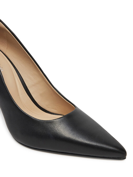 Calvin Klein Lodičky Calvin Klein Pump 90 Pointy Hw Bar Lth HW0HW02527 Černá