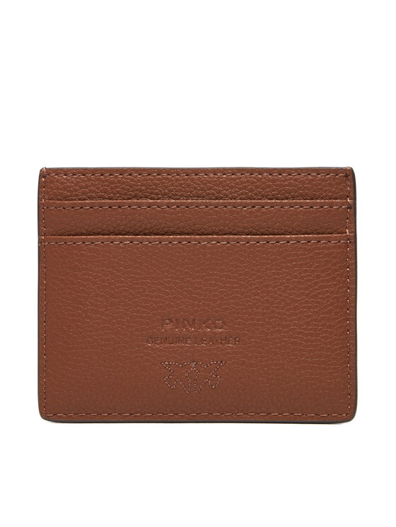 PINKO Etui pentru carduri PINKO Card Holder Simply AI 25-26 PCPL 103762 A29Q Maro