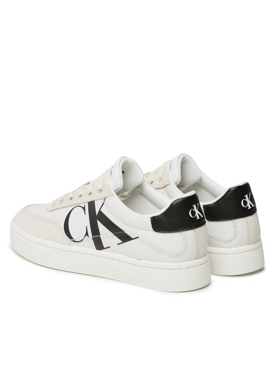 Calvin Klein Jeans Sneakers Calvin Klein Jeans Classic Cupsole Laceup Mix Lth YW0YW01057 Alb