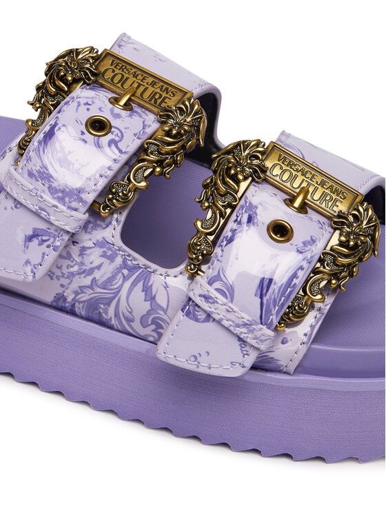 Versace Jeans Couture Natikači Versace Jeans Couture 80VA3SM1 ZS366 338 Vijolična