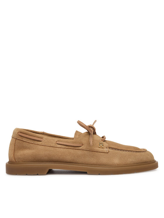 Tommy Hilfiger Mokasinai Tommy Hilfiger Light Suede Boat Shoe FW0FW09337 Ruda