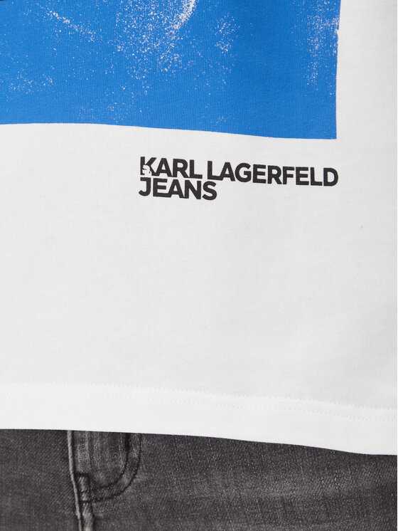 Karl Lagerfeld Jeans Karl Lagerfeld Jeans T-shirt A2M17036 Bianco Regular Fit