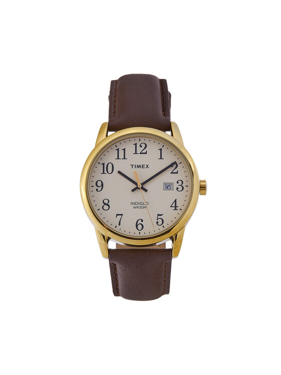 Timex Zegarek Timex Easy Reader TW2P75800 Brązowy