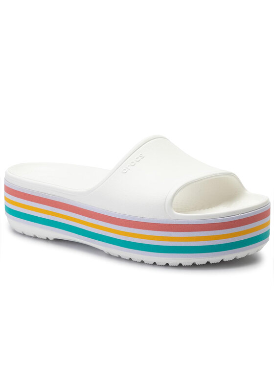 Crocs Şlapi Crocs Cb Platform Bld Color Slide 205693 Alb