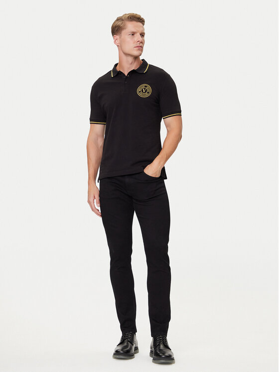 Versace Jeans Couture Versace Jeans Couture Polo 79GAGT00 CJ01T Negro Slim Fit
