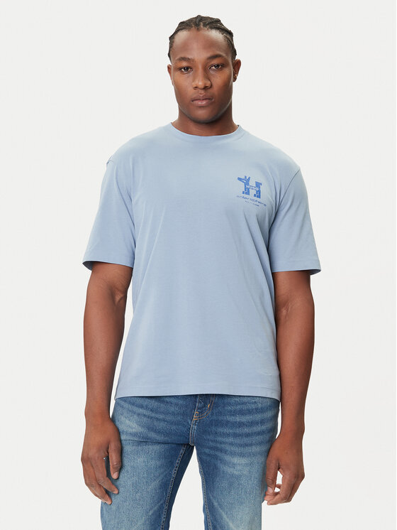 HUGO HUGO Camiseta Nedix 50543483 Celeste Regular Fit