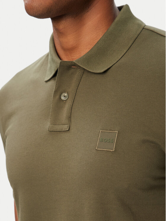 BOSS BOSS Pólóing Passenger 50507803 Khaki Slim Fit