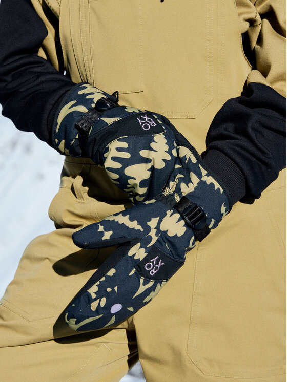Roxy Лижні рукавиці Roxy Jetty Mitt ERJHN03266 Чорний