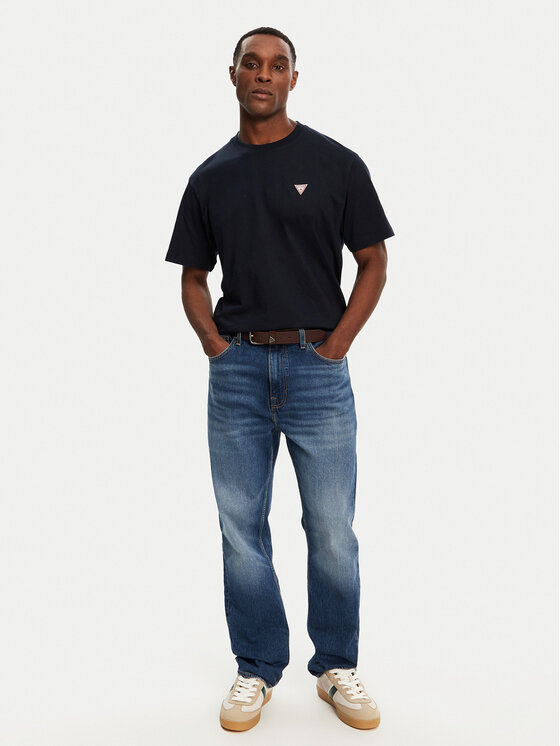Guess Jeans Guess Jeans Marškinėliai M4YI46 K8FQ4 Tamsiai mėlyna Regular Fit