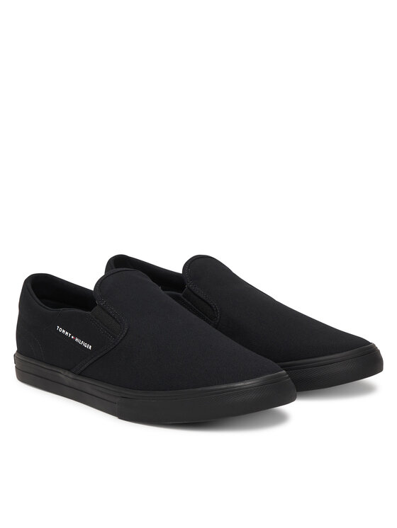 Tommy Hilfiger Zapatillas de tenis Tommy Hilfiger Vulc Core Slip On FM0FM05689 Negro
