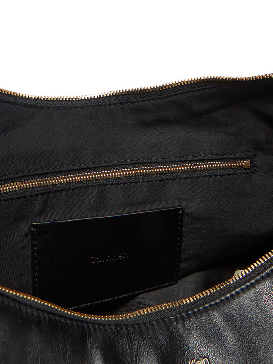 Calvin Klein Дамска чанта Calvin Klein Pinched Soft Crescent Lg LV04F3009G Черен
