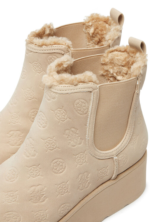 Guess Μποτάκια Guess Jilaine FLFJIL FAL10 Μπεζ