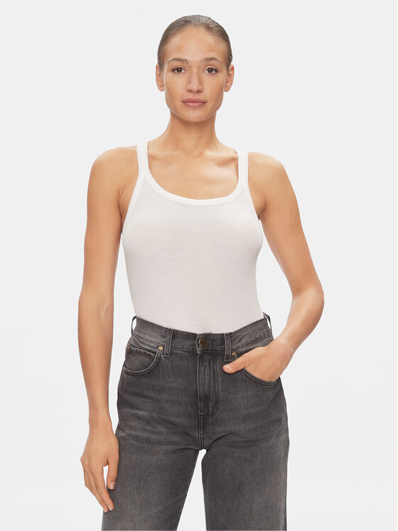 Tommy Hilfiger Tommy Hilfiger Top UW0UW05200 Blanco Slim Fit