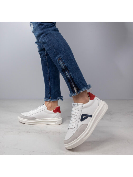 Pepe Jeans Laisvalaikio batai Pepe Jeans Abbey Arch PLS30963 Balta