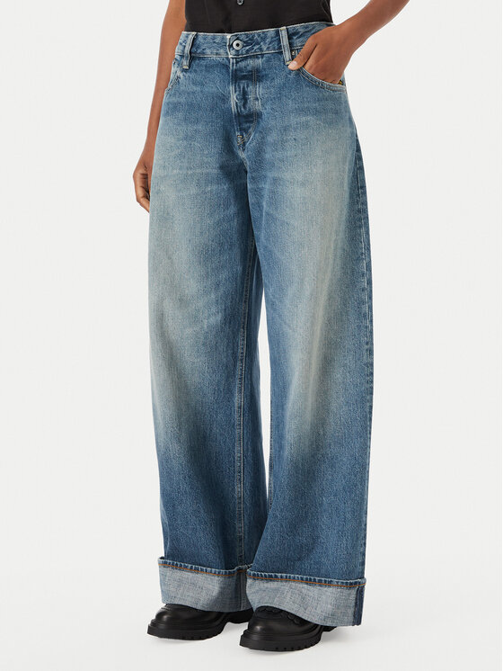 G-STAR G-Star Raw Jeans hlače Roxx D28394-E358 Modra Loose Fit