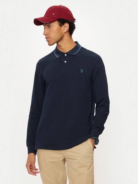 U.S. Polo Assn. U.S. Polo Assn. Polo majica MUP2255 Mornarsko modra Regular Fit
