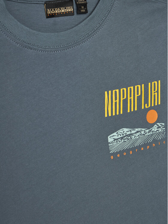 Napapijri Napapijri Футболка S-Sella NP0A4IGX S Голубий Regular Fit