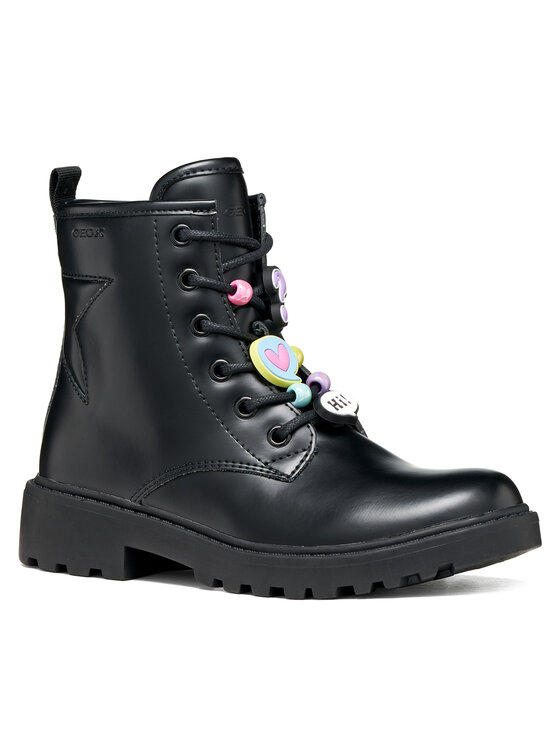 Geox Зимни обувки Geox J Casey Girl J9420G 000CN C9240 M Черен