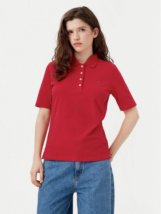 Tommy Hilfiger Tommy Hilfiger Polo 1985 WW0WW43224 Rojo Regular Fit