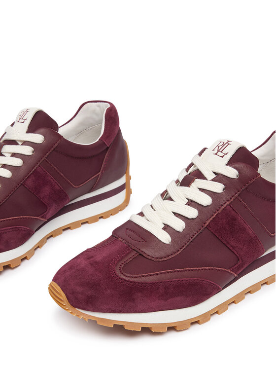 LAUREN RALPH LAUREN Sneakersy LAUREN RALPH LAUREN Dani 802P04672007 Bordó
