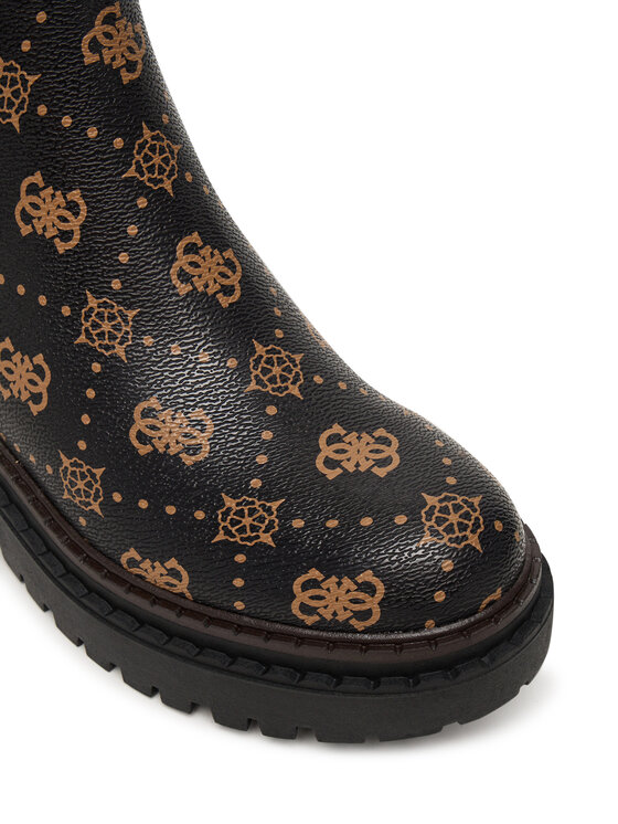 Guess Kotníková obuv s elastickým prvkem Guess FLTLNA FAL10 Hnědá