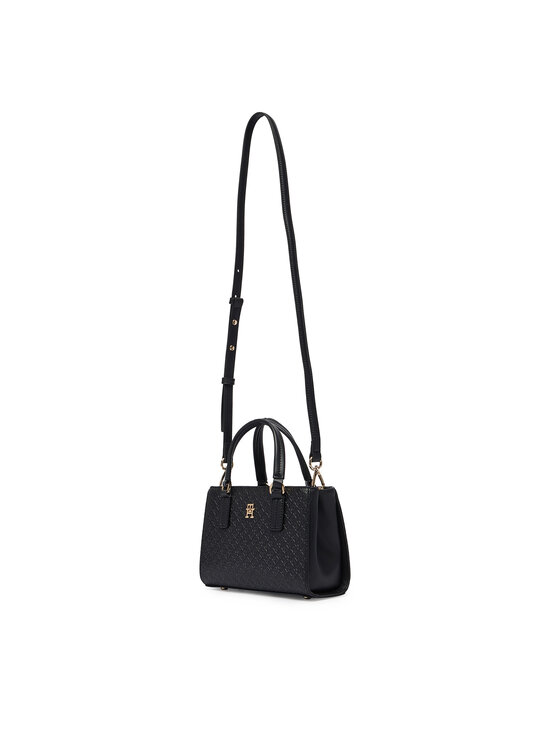 Tommy Hilfiger Bolso Tommy Hilfiger Th Daily Mini Tote Mono AW0AW18416 Negro